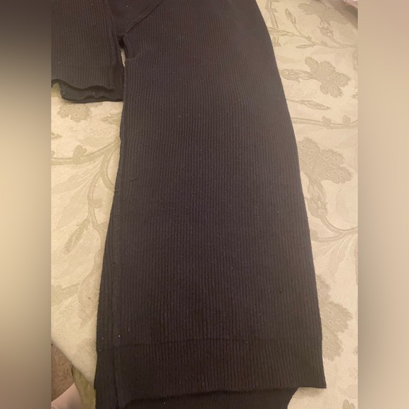 Free People Unisex Oversize Thick Cotton Ribbed Single Button Black Cardigan S P - Picture 9 of 16